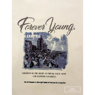 老爺有喜重磅Young素描海景棉質背心(NOF2405S8004)-米, 2XL