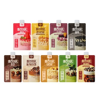 플라이밀 단백질 쉐이크 파우치 스타터팩 9종 9가지 맛, 9개, 45g