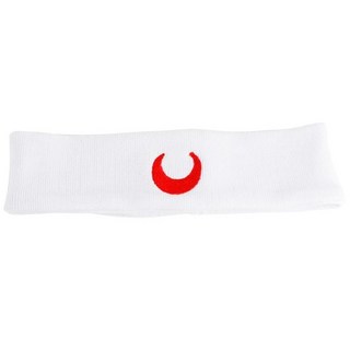 髮帶刺繡月亮針織彈力韓國網紅健身髮帶不勒運動吸汗男女頭巾髮箍, 紅色月亮, 1個