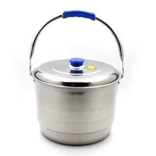 한양 스텐 들통 1호(소) 10L 280x215mm 육수통 곰솥 빨래솥, 1개