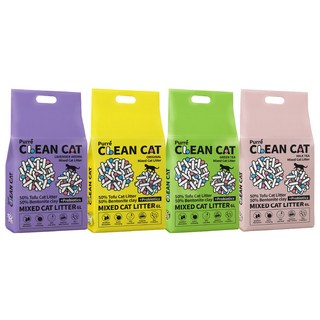 Purre Clean Cat 乾淨貓 豆腐砂 澎潤土混和貓砂 6L 添加益生菌 除臭 植物砂, 1包, 薰衣草香