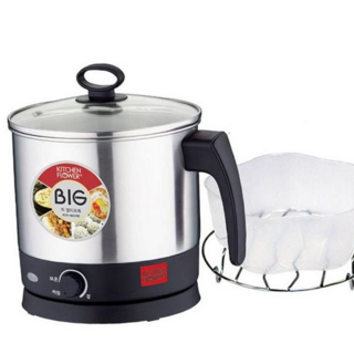 루체트리 전기주전자 키친플라워 라면포트 2.0L 멀티포트 대형 찜포트