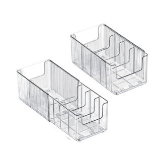 모어벨 벨트 넥타이 길이조절 수납함 아크릴 정리함, 1개, 투명