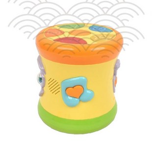 핸드 드럼 유아악기 멜로디 불빛 뮤지컬 북 리듬놀이 음악교육 영유아 완구, 1개