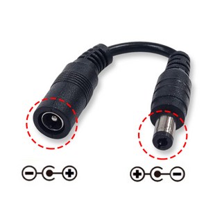 DC 극성 변환 젠더 케이블 5.5x2.1-2.5 디지털 피아노 전자 키보드 SDC113, 1개
