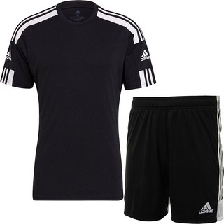 아디다스 기능성 반팔티 반바지 운동복 세트 남여공용 트레이닝복 블랙 + ALS 마스크