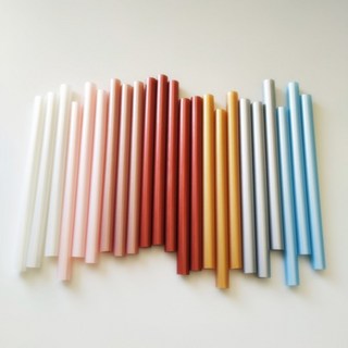 20 개 7x100mm 금속 진주 광택 핫멜트 접착제 스틱 스트립 총 인감 공예 휴일 장식 만들기, 01 7x100mm, 02 silver