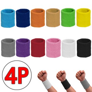 (스포츠 손목밴드 2P+2P), 화이트2P, 바이올렛2P