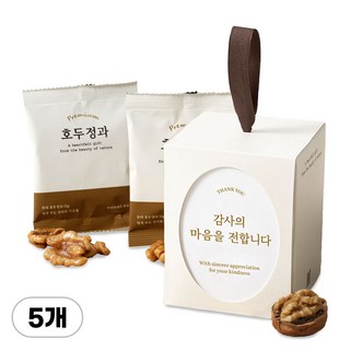 [더도톰] 호두정과 4개입 전통과자 답례품 단체 행사 선물세트, 5개, 기본