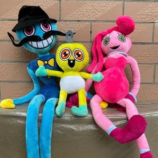 波比壹家人毛絨玩具大藍貓，柔軟舒適，波比的遊戲時間公仔，長腿爸爸媽媽，陪伴孩子快樂成長, 波比一家人（配63cm媽媽）, 1個