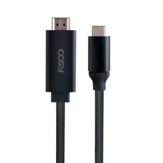 코시 C타입 HDMI 스마트폰 TV 연결 미러링 HDMI 케이블 B3196HTC, 블랙, 1개