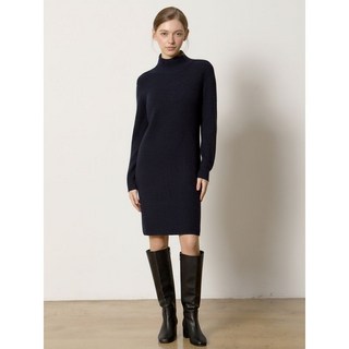 리스트 소프트 터치 울 하이넥 니트 미디 원피스 택가격 208000원