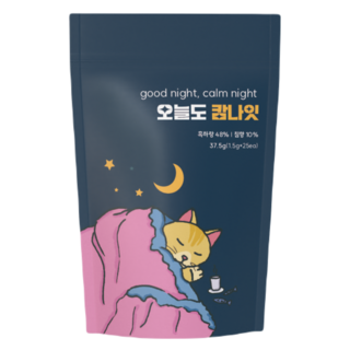 오늘도 캄나잇 슬립티 깊은잠 허브티 편안한 수면 루틴차 무카페인 흑하랑, 1개, 1.5g, 25개입