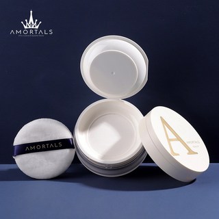 爾木萄 散粉 控油定妝遮瑕蜜粉 高清絲霧, 1個, #104 微閃透 附粉撲~