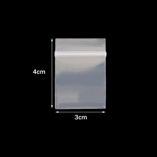 공병100Pcs Resealable 미니 플라스틱 저장 가방 귀걸이 쥬얼리 디스플레이 용품에 대 한 셀프 씰링 지퍼