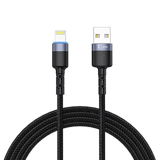 t-phox T-L827 Lightning 睿光充電傳輸線(3A)(1.2M), 灰色, 1個