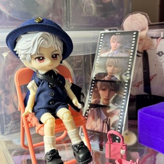 OB11 戀與深空 娃娃 秦徹 BJD 公仔 可動人偶 二次元動漫禮物, 1個, 拍下後可以聯係我挑選喜歡的娃衣,秦徹英倫服頭髮+單臉+身體+娃衣贈帽包