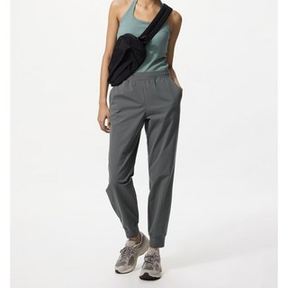 유니클로 여성 바지 울트라 스트레치 액티브 조거 팬츠 길이 긴 07 그레이 477867