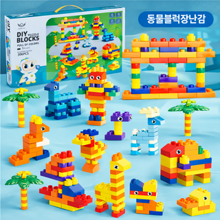 어린이 DIY 창의력 조립 블록 306PCS 장난감 KJM-13, 1개, 혼합색상