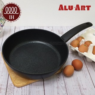 알루아트 메가스톤코팅 IH 인덕션후라이팬 궁중팬겸용 국산제작, 1개, 24cm