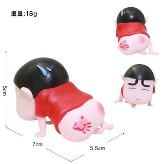 好物推薦 蠟筆小新筆筒 ins風創意可愛學生兒童桌麵收納盒 大容量辦公室事務化妝刷筒, 1個, 屁屁小新【1個】桌面小擺件