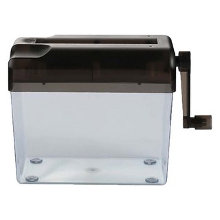 無品牌 碎紙機 桌上型手動碎紙機 迷你手搖絞紙器 直條式裁紙 機密文件辦公室用品, 黑色, 無型號