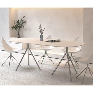 보컨셉 식탁 테이블 나뭇잎 디자인의 캐주얼 물방울형 1인용 의자, 식탁/신축불가능2m, 1개