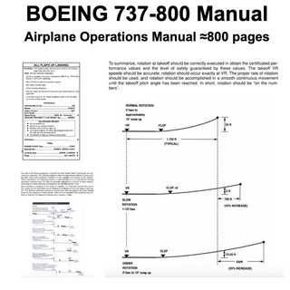 波音737-800 操作手冊，約800頁