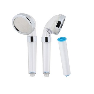 정수 샤워기 필터 헤드 기능성 클리어 샤워헤드 녹물 염소제거, 1개, 상세페이지 참조