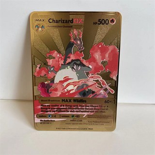 寶可夢金屬卡牌 精選組 (含 阿爾宙斯 帝牙盧卡 帕路奇犽 朱紫ex VSTAR), 噴火龍-DX-黑色, 1個