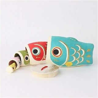 現貨 日本招財貓 手工和紙 俄羅斯娃娃 紙製 吉祥物 擺飾 達摩 好運禮物, 鯉魚旗（現貨）