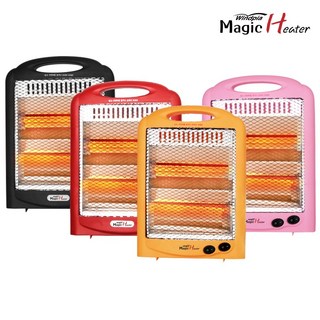 윈드피아 매직 미니 접이식 2단 전기히터, WINDPIA-600HS, 블랙