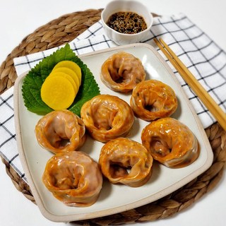 [슈퍼맘푸드] 나래만두 엄마의 김치 왕만두 (냉동) 1.4kg, 1개