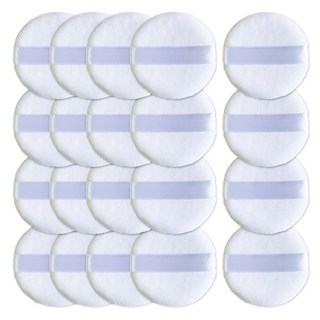 미러벨 보들뽀송 메이크업 파우더팩트 파우더퍼프, 20개, 화이트