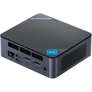 BOSGAME P2 미니 PC 썬더볼트 4 인텔 i7 데스크탑 컴퓨터 12700H 14코어20스레드 최대 4.7GHz 32GB DDR5 RAM 512GB NVMe SSD 트리플, B100 16+512, 1개