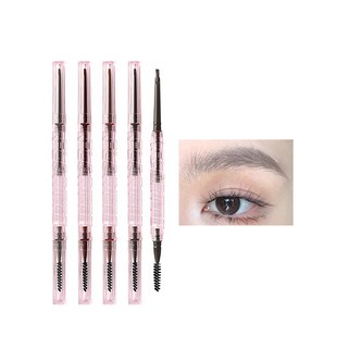 FLORTTE 花洛莉亞 立體小砍刀眉粉筆 - 不易掉色 持久順滑 易上色 根根分明, 01柔霧灰黑（適合深色/黑色/冷灰髮色）, 1個