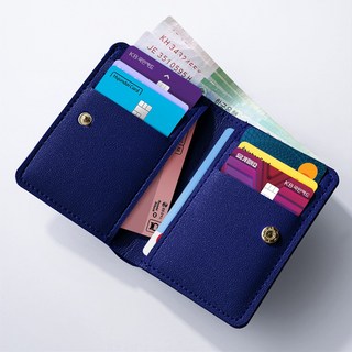 루끄리드 심플 스냅 버튼 카드지갑