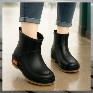 지애랑 발편한 가벼운 남성 여성 장화 미끄럼방지 쿠션 작업용 JR810 컴포트 레인부츠