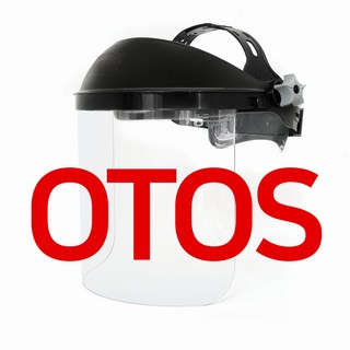 [오토스] OTOS 투명 보호면 F-62AN 보안면 차광 안면보호구 헤드밴드형 용접 안전, 1개