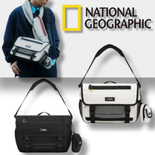 국내매장정품 내셔널지오그래픽 메신저백 NATIONAL 남녀공용 학생 크로스백 학원 메신저백 데일리 크로스 백 캐주얼 메신저 백 노트북13인치 네셔널지오그래픽 가방 옆가방