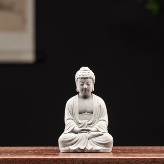 魚缸水族造景裝飾品水泥沉水大聖如來佛頭佛像微景觀仿石人物擺件, 如來佛(水泥款)