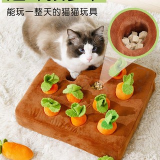 고양이 장난감 당근 먹이퍼즐 간식넣는 반려묘 트릿, 1개
