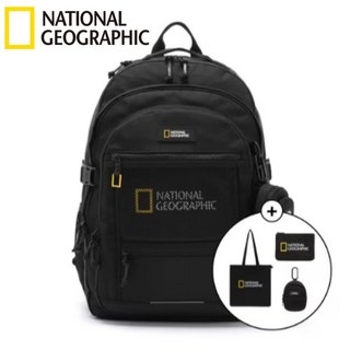 [백화점 발송] 내셔널지오그래픽 백팩+파우치+보조가방+키링 세트 고학년 학생 가방 중등 고등 노트북수납 신학기 입학 선물