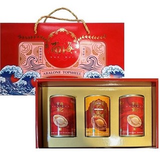 【南海】吉品真鮑魚 台灣生產 HACCP認證 母親節 清180 (曼四), 1個, 1紅燒+2清湯<禮盒>