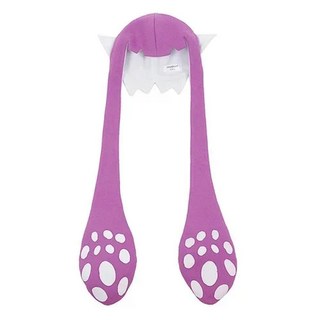 게임 잉클링 오징어 코스프레 귀여운 모자 겨울 발라크라바 할로윈 파티 성인 의상 선물 소품, A. One Size, 6. Long purple-87cm, 1개