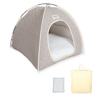 초코펫하우스 강아지집 아이스쿨링 시원한 얼음의집 (소형 / 일반형 / 프리미엄형), 베이지, 1개