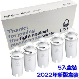 BRITA 圓形濾心 濾芯 效率提升 圓型 過濾151公升, 1個, 白色圓形濾心 可用8週->5入裝