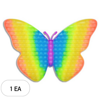 [럭키팩토리] 40CM 레인보우 초대형 야광나비 푸쉬 팝 버블 보드게임, 1개