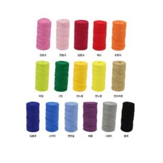 Donna&deco 彩色麻繩, 淺粉色, 90m