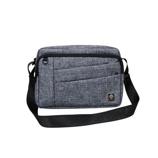 SPYWALK 多格層尼龍側背包 拉鍊斜背包 男用包, 雪花灰 (2073-1 #064